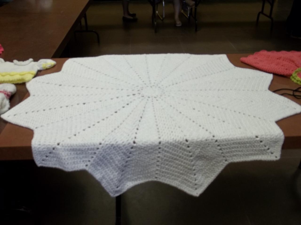 Couverture pour baptême, Aline