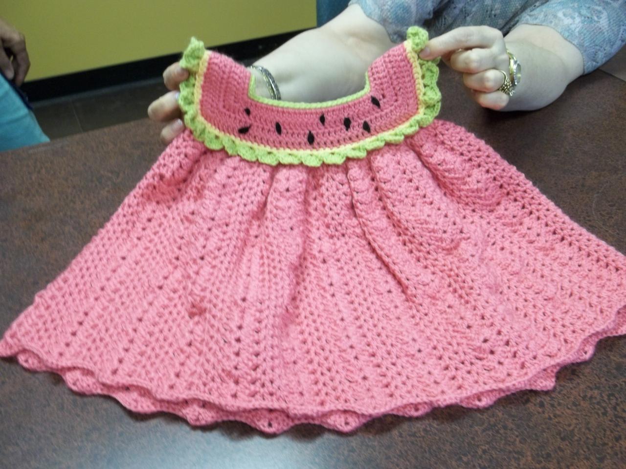 Robe Melon d'eau pour fillette, Aline